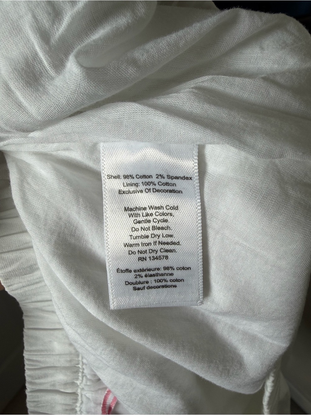 NWT Vineyard Vines White Poplin Lace, Button Front Midi Skirt With Pockets. SZ L - Picture 4 of 6